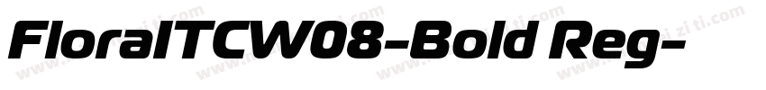 FloraITCW08-Bold Reg字体转换